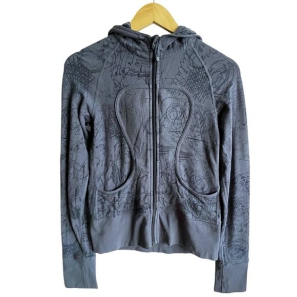 Lululemon Lightweight Zip Hoodie Scribble Graphic
Blue Size 4 Doodles Print - Picture 3 of 13